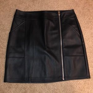 express leather skirt
